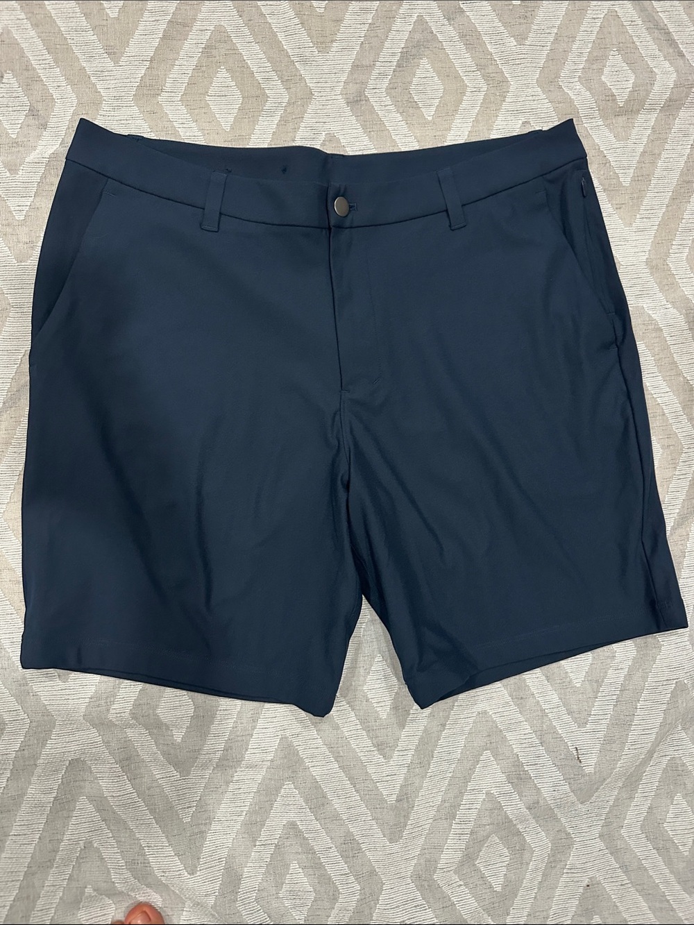 lululemon athletica Navy Flat-Front Performance Shorts